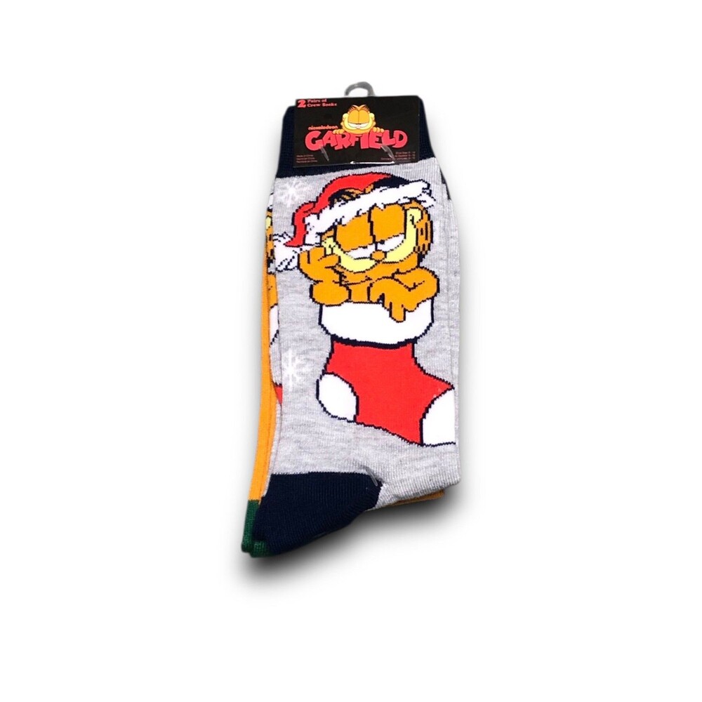 Nickelodeon Garfield Men's Crew Socks (2 Pairs)